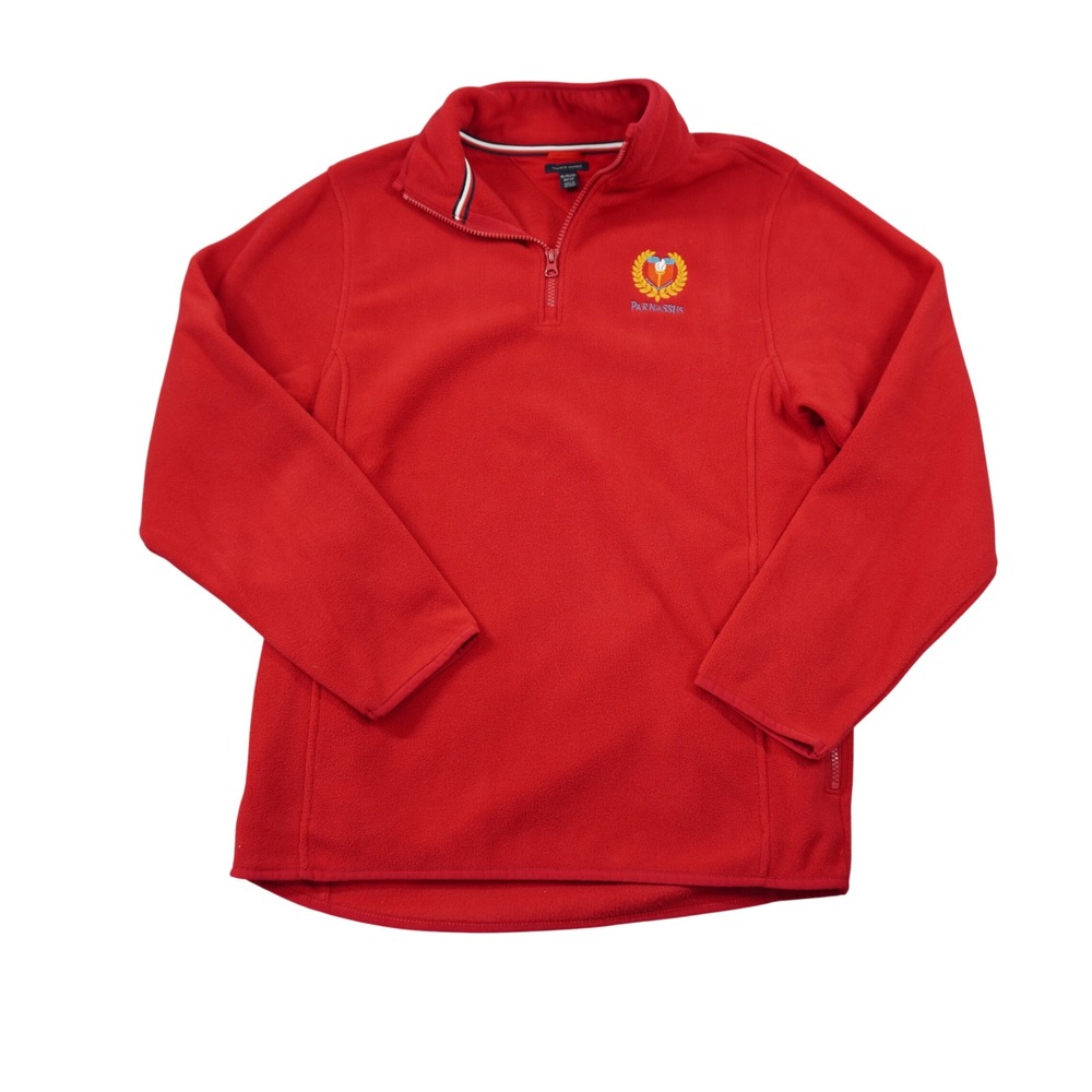 Tommy Hilfiger Kids XL 18/20 Red Fleece Quarter Zip Parnassus School Uniform